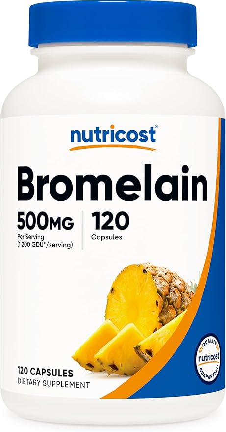 Nutricost Bromelain 500mg, 120 Vegetarian Capsules